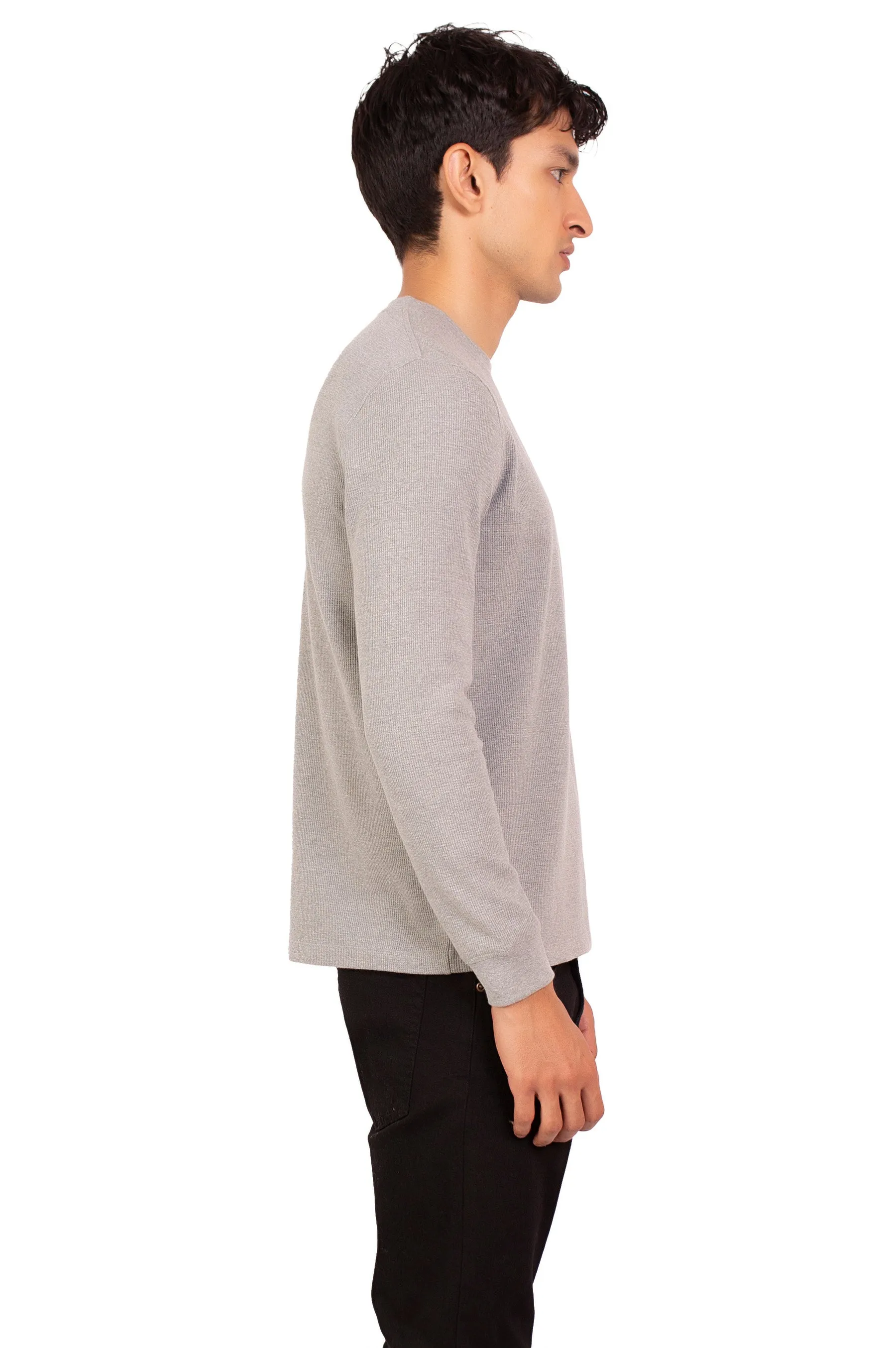 Solid Waffle Knit Tee