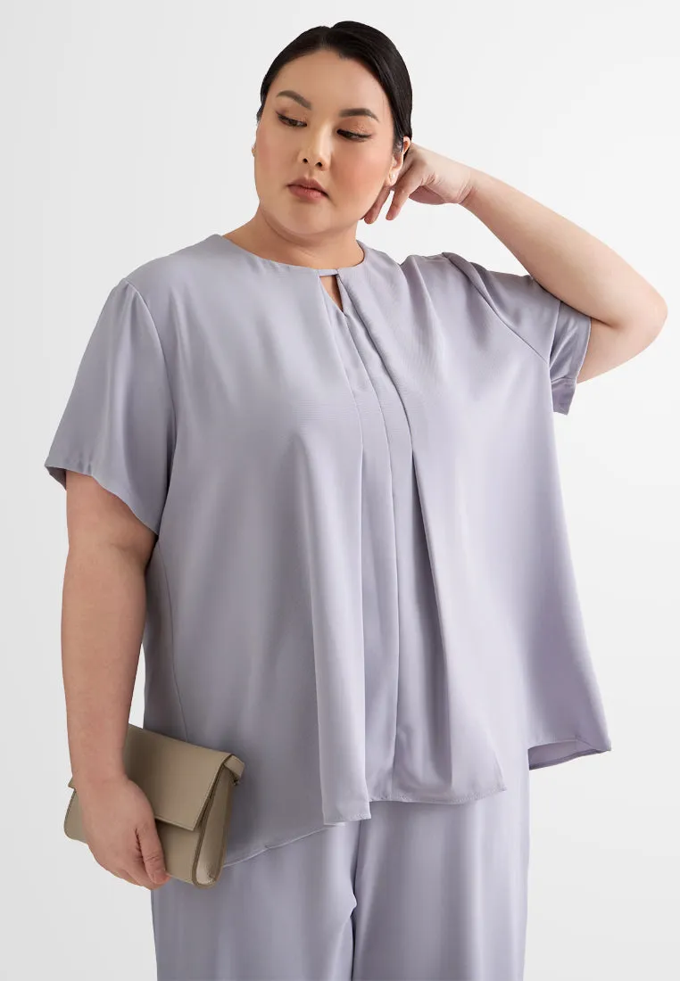 Steffi Minimalist Elegant Short Sleeve Blouse