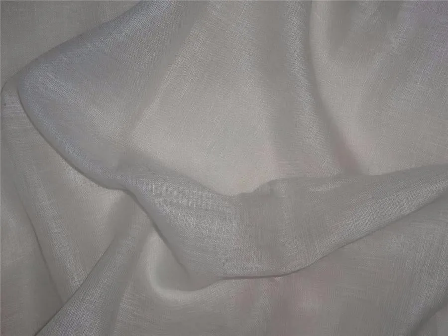 Thin 26 momme off white /light cream pure linen fabric 59" wide PKT41