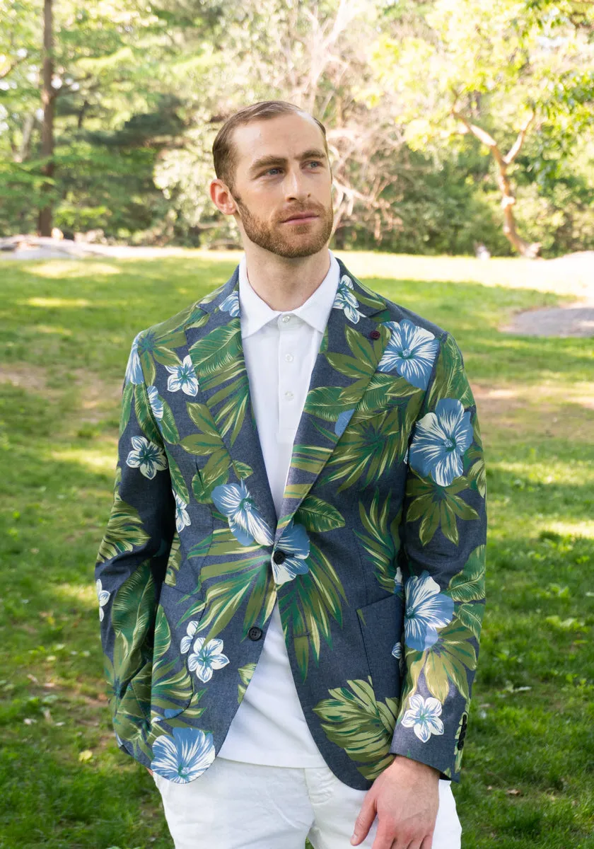 Tropical Print Sport Coat