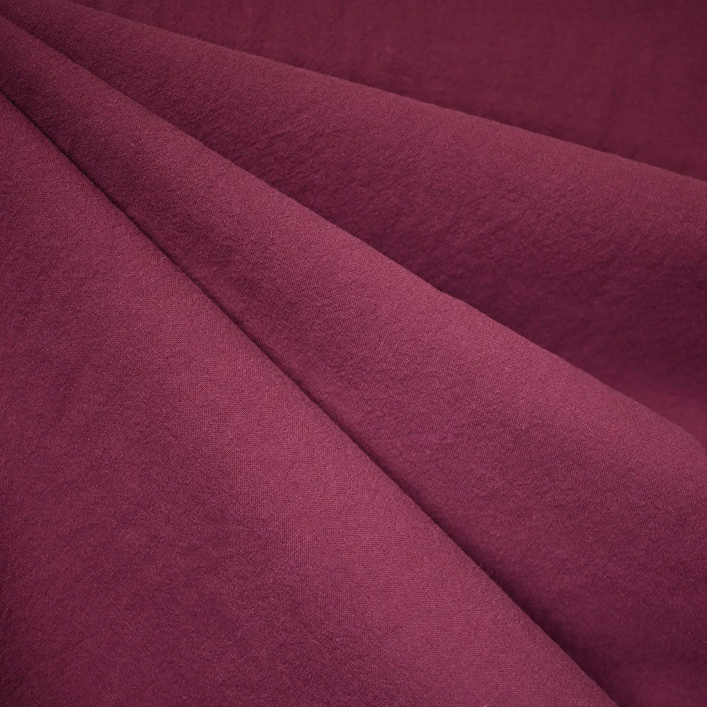 Washed Crinkle Cotton Solid Raspberry