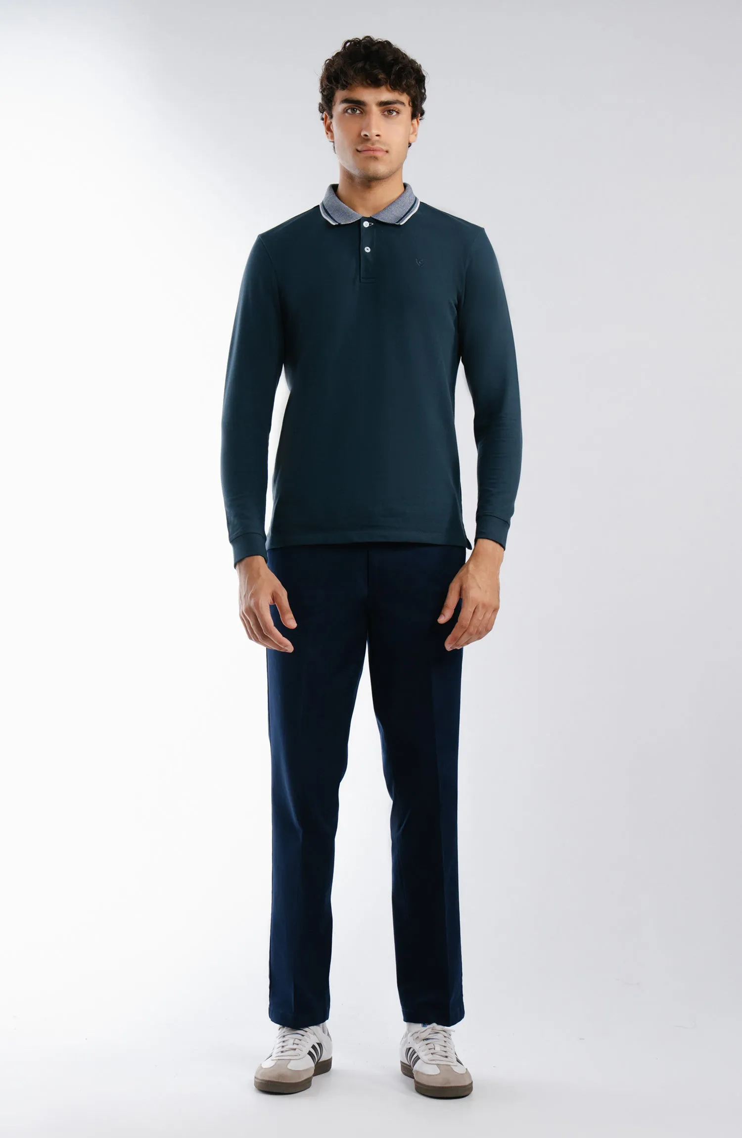 Wrinkle Free Pants - Navy Blue