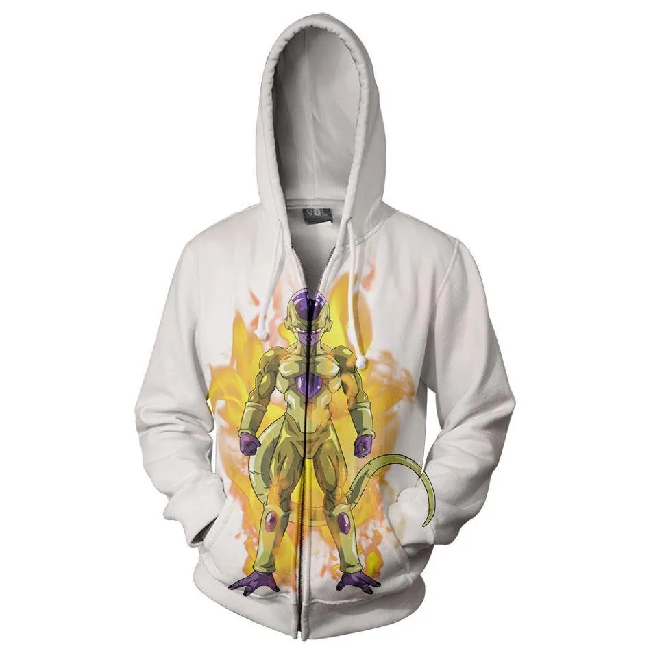 Yellow Dragon Ball Zip Up Hoodie