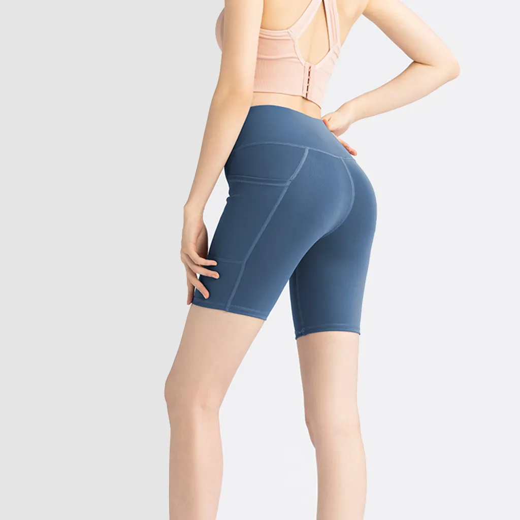 Yoga Shorts with Side Pocket