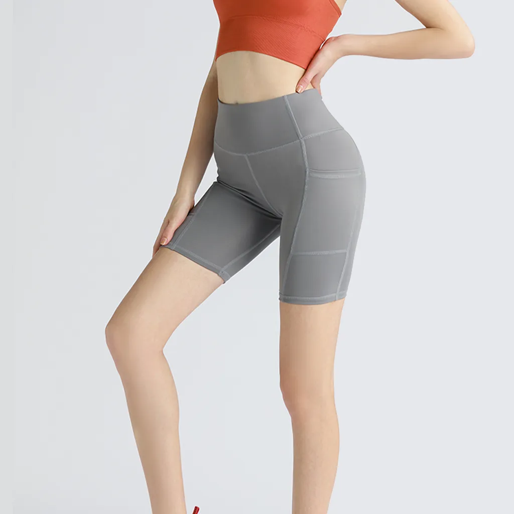 Yoga Shorts with Side Pocket