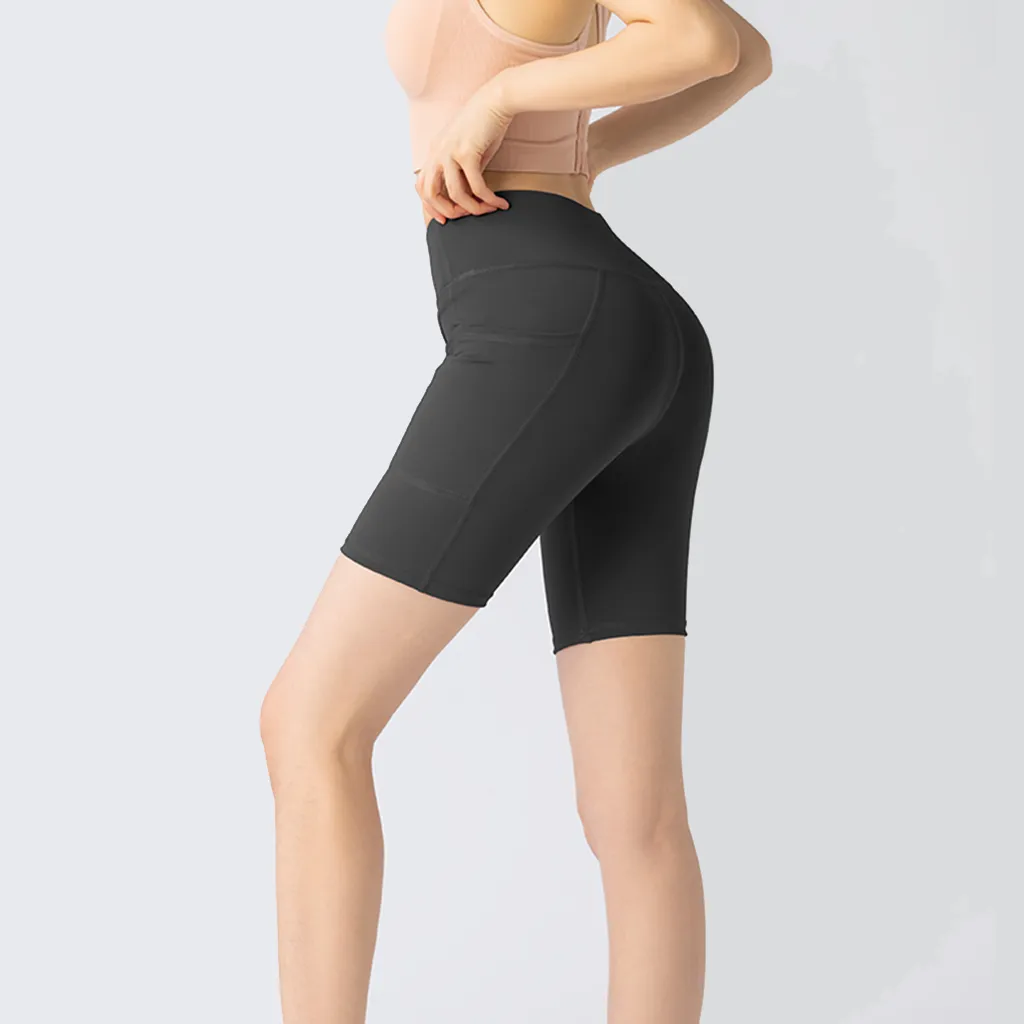 Yoga Shorts with Side Pocket